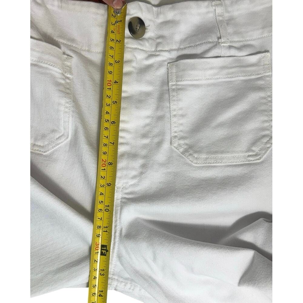 Pilcro Anthropologie The Skipper White Wide Leg Cropped Jeans Size 31 - Picture 13 of 15